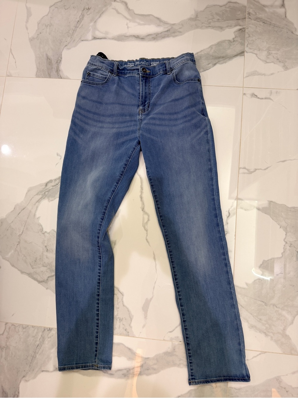 Place Kids Blue Straight-Leg Jeans